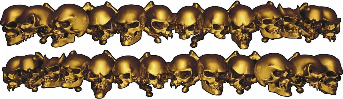 golden skulls link decals kit for truck